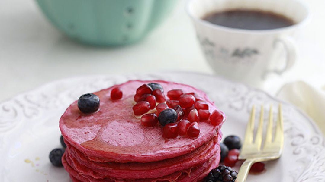 Crimson Beetroot Pancakes